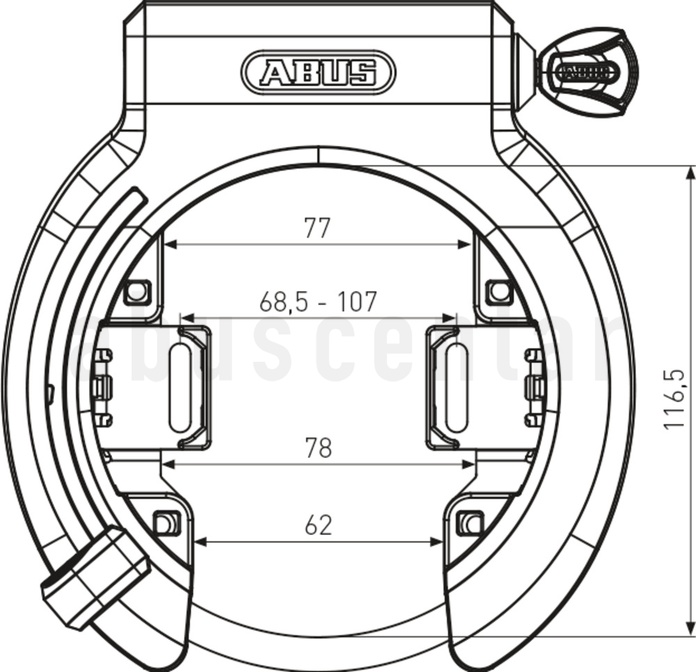 ABUS 6950M AM NR BK XPLUS