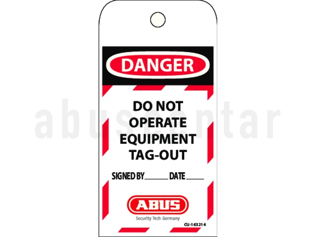 LOCKOUT TAG 1811